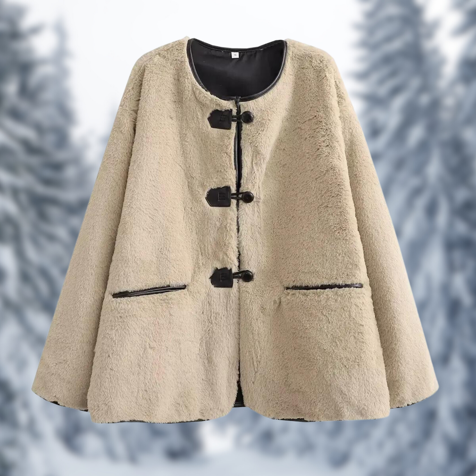 Fleece Winterjas Imitatiebont Warm en Zacht - StudioMarella