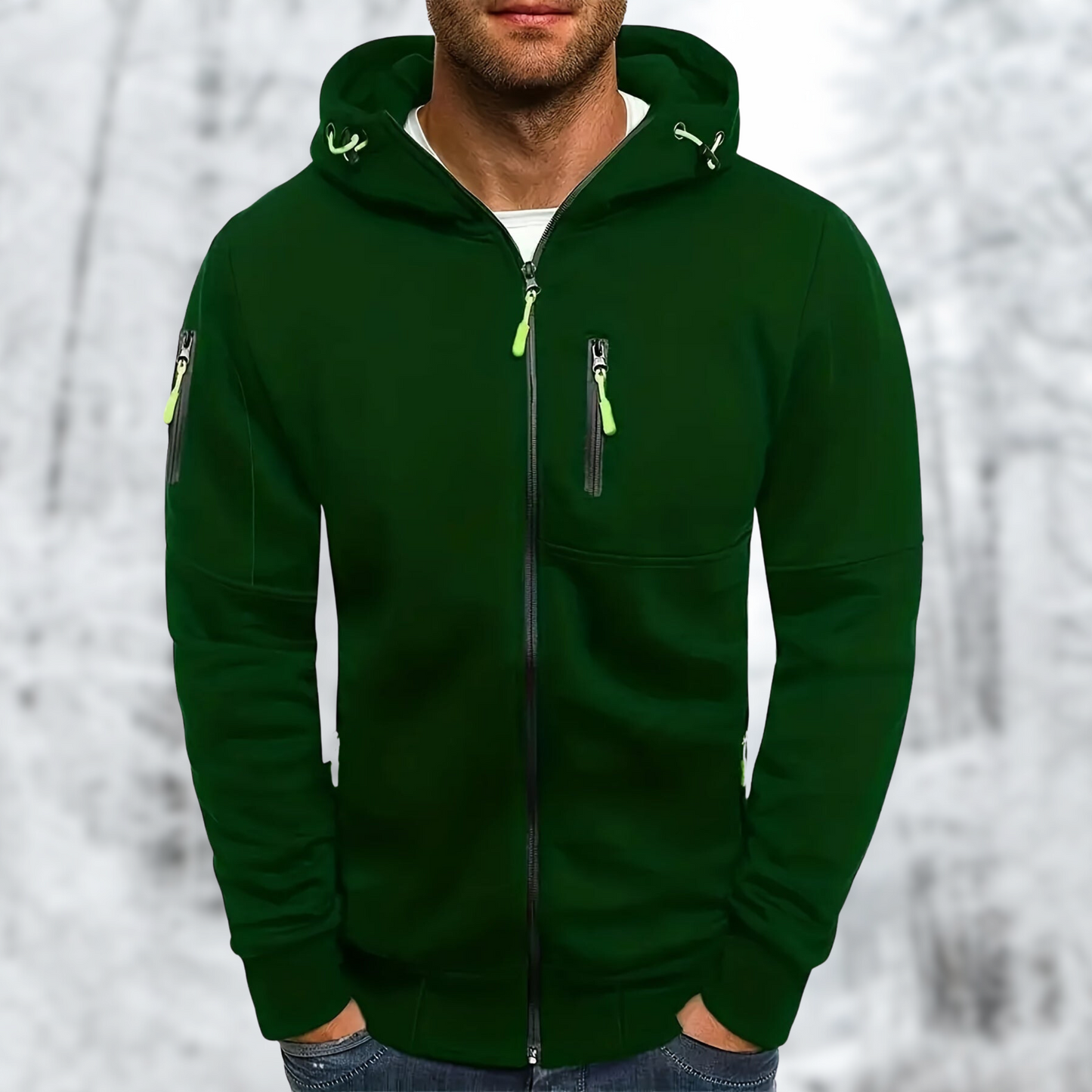 Waterdichte Heren Softshell Jas met Capuchon