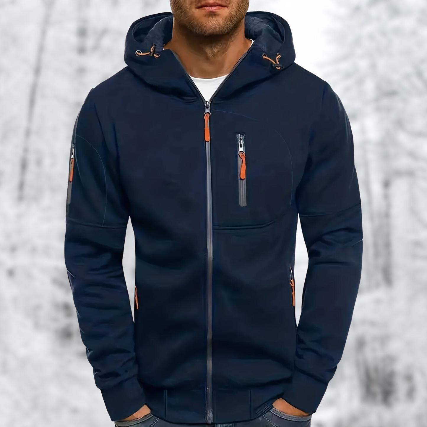 Waterdichte Heren Softshell Jas met Capuchon