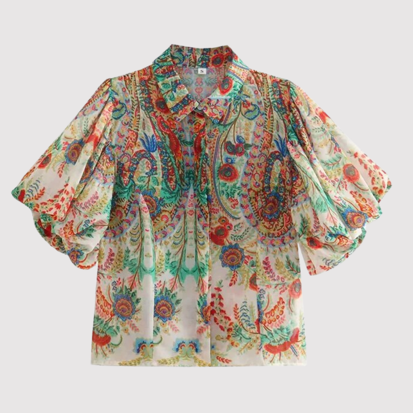 Vrouwelijke Blouse met Leuke Print - Mode Vibes
