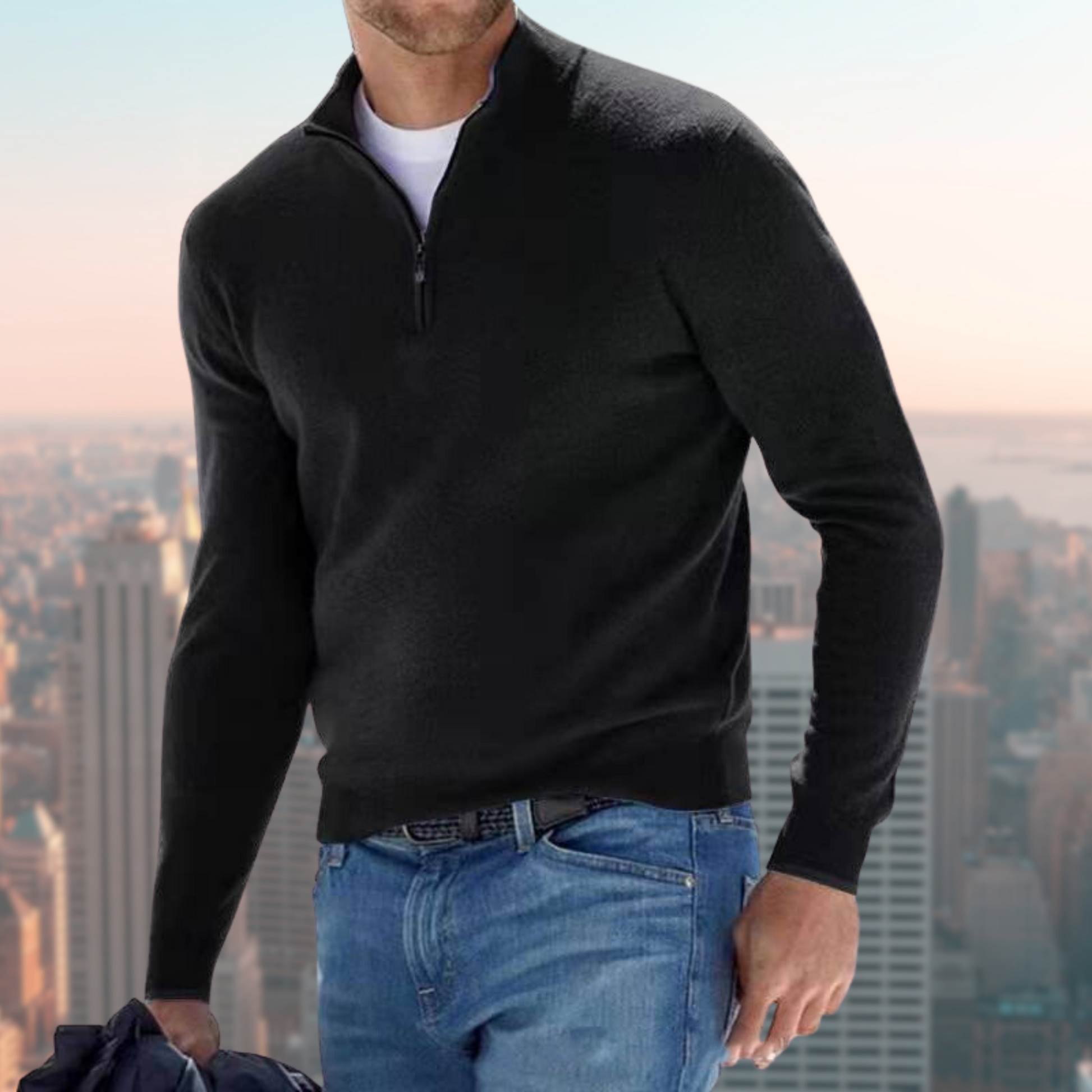 Mannen Merino Wool Sweater Warm en Comfortabel - StudioMarella
