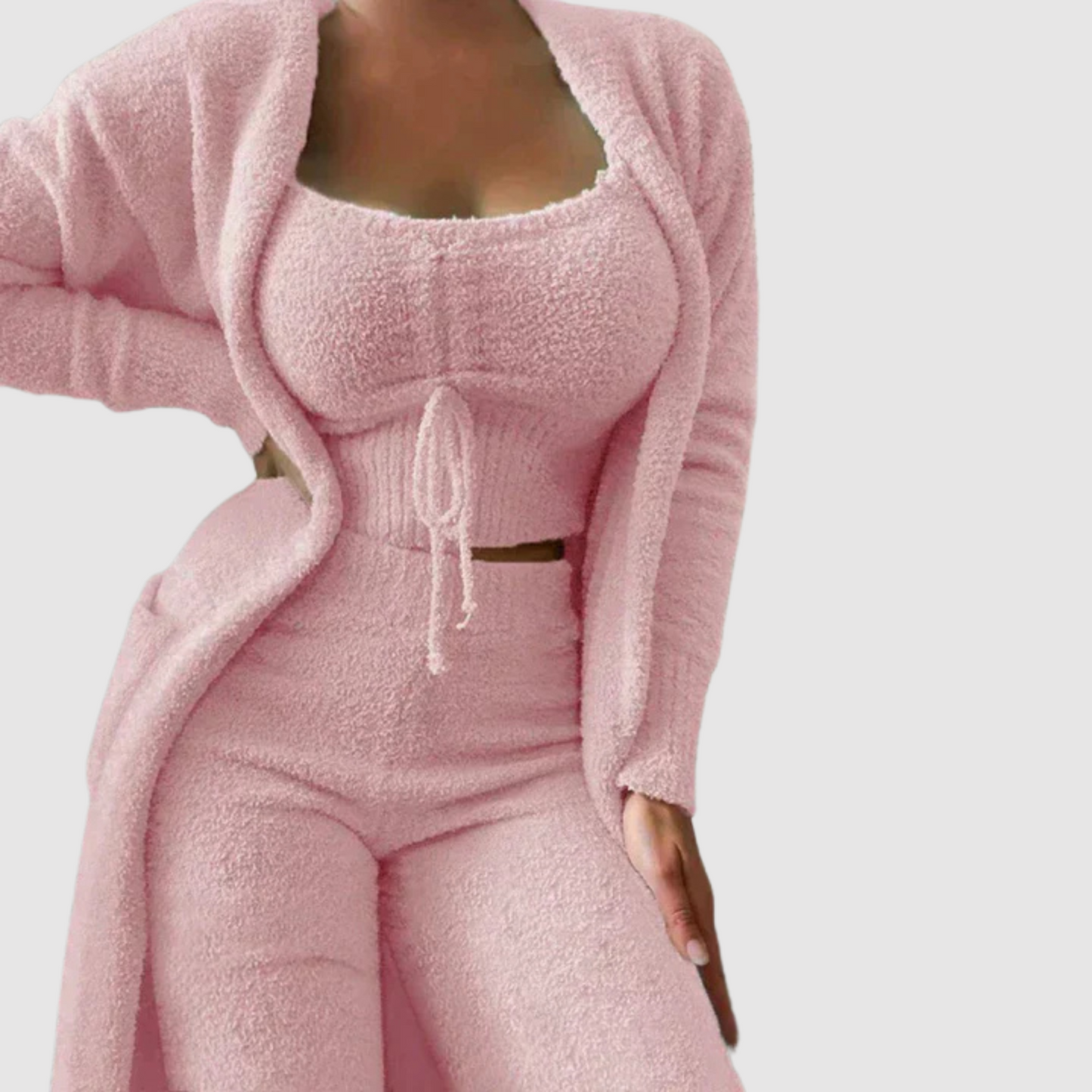 Vrouwelijke Pyjamaset Warm en Zacht Paisley 3-delig - StudioMarella