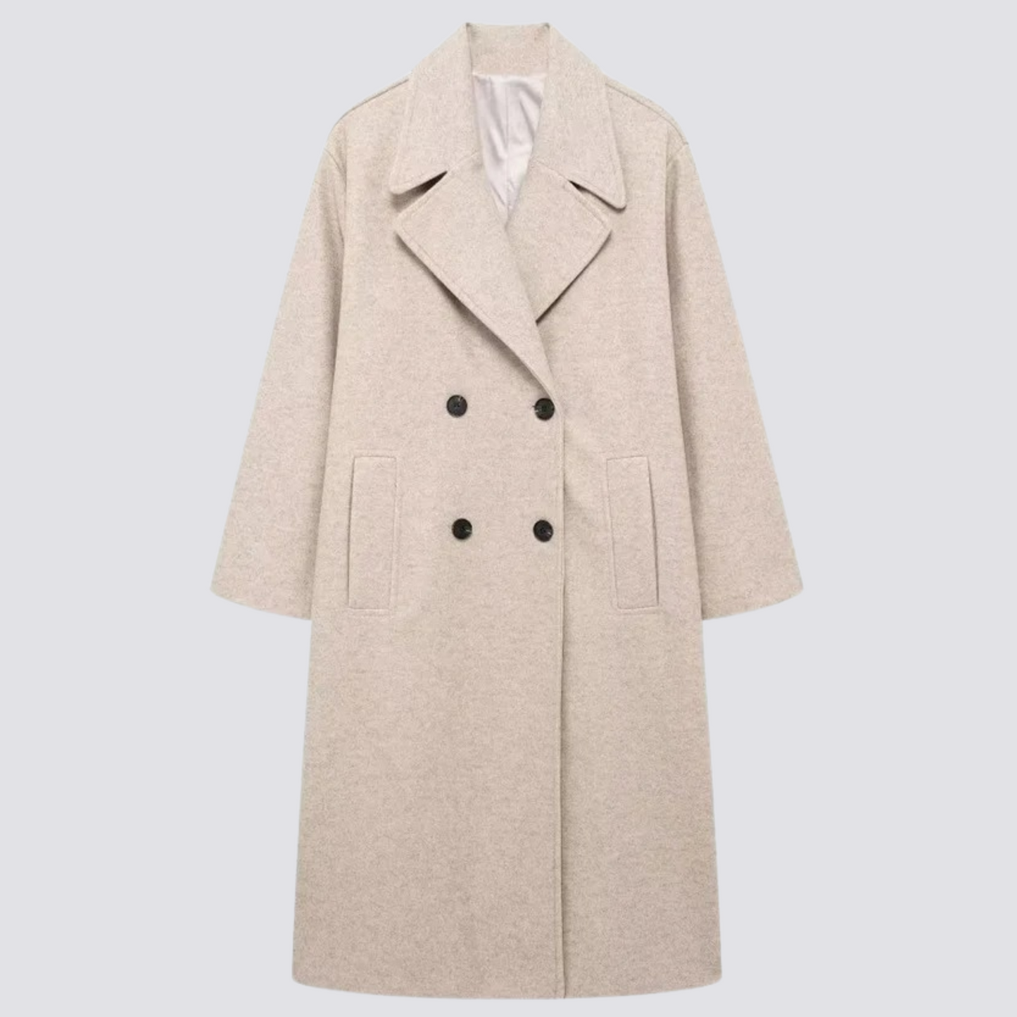 Vrouwelijke Lange Coat Stijlvolle Jas