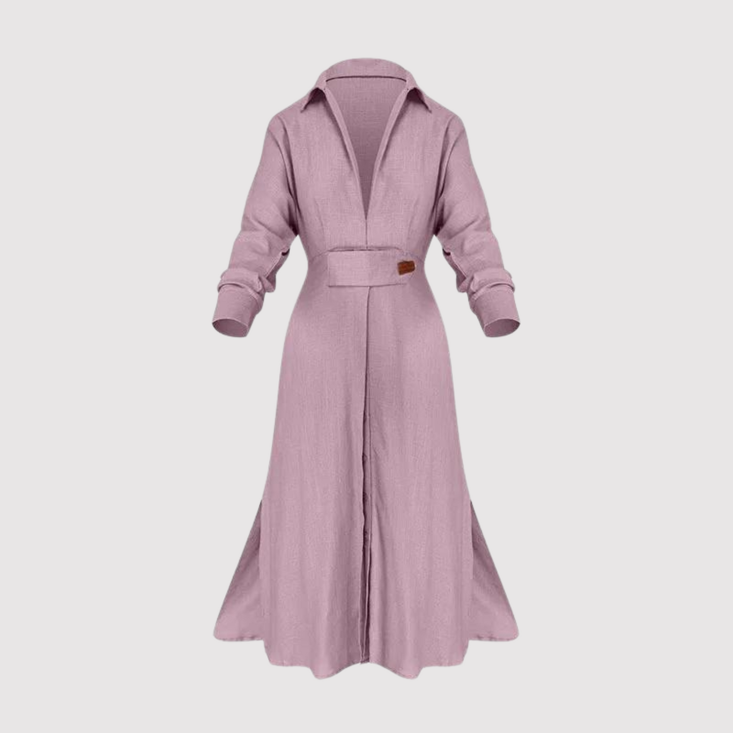 Damesjurk Lange Mouwen Zomerjurk Elegante Splitzoom