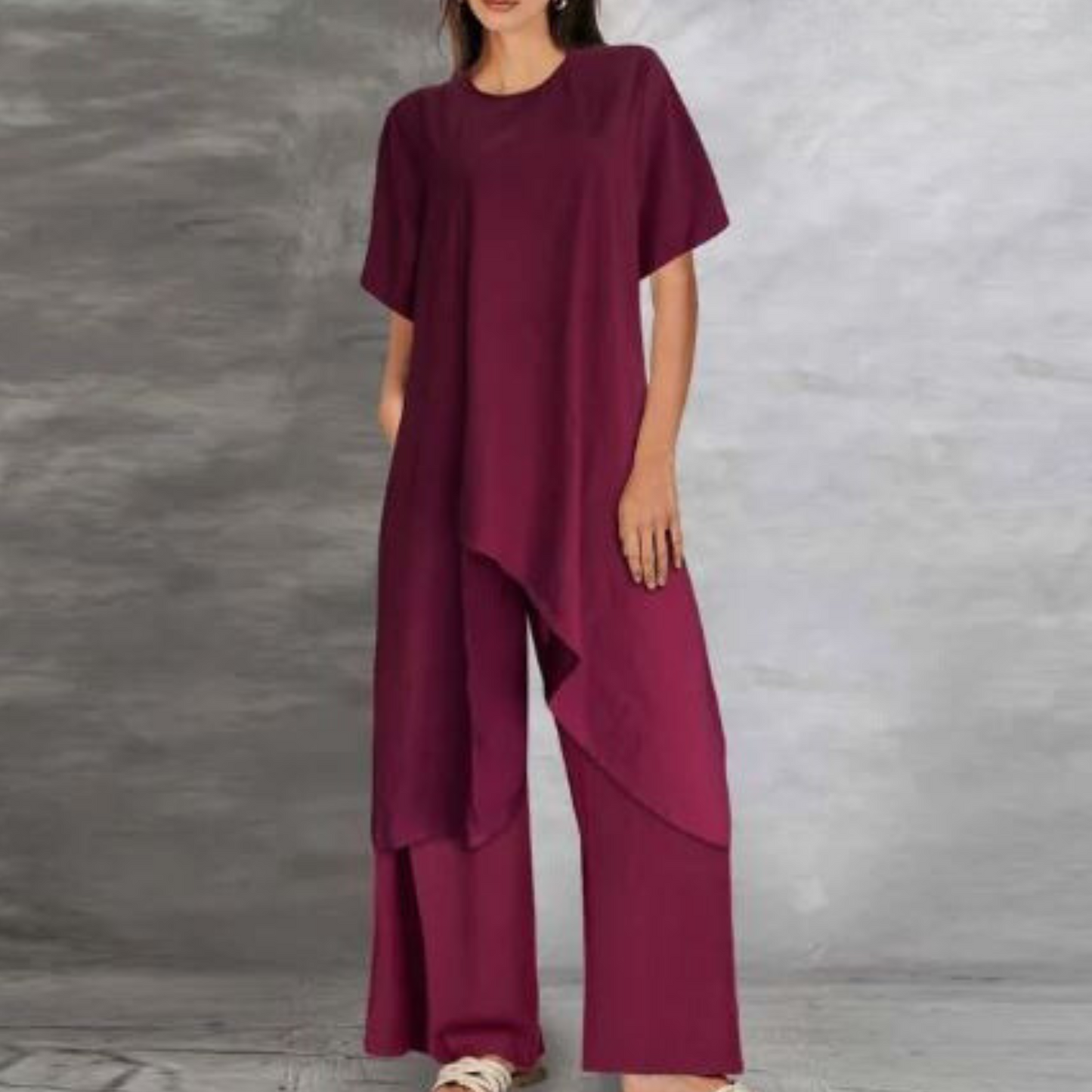 Comfortabele Katoen Linnen Broek en Top Set