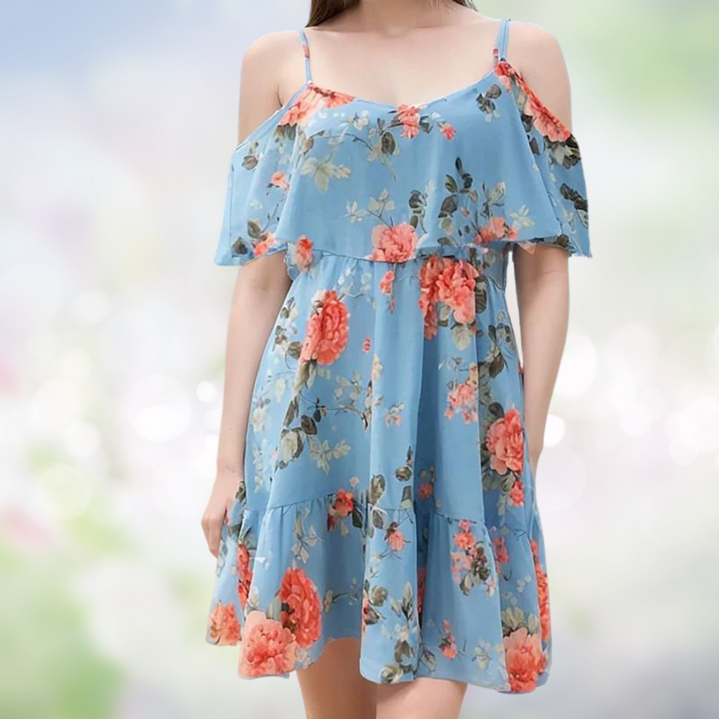 Vrouwelijke Zomerjurk Off-shoulder Bedrukt Jurk voor Vrouwen - StudioMarella