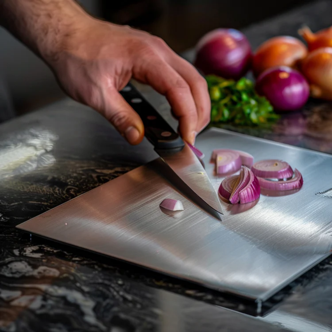 RVS snijplank van roestvrij staal, hygiënisch en professioneel