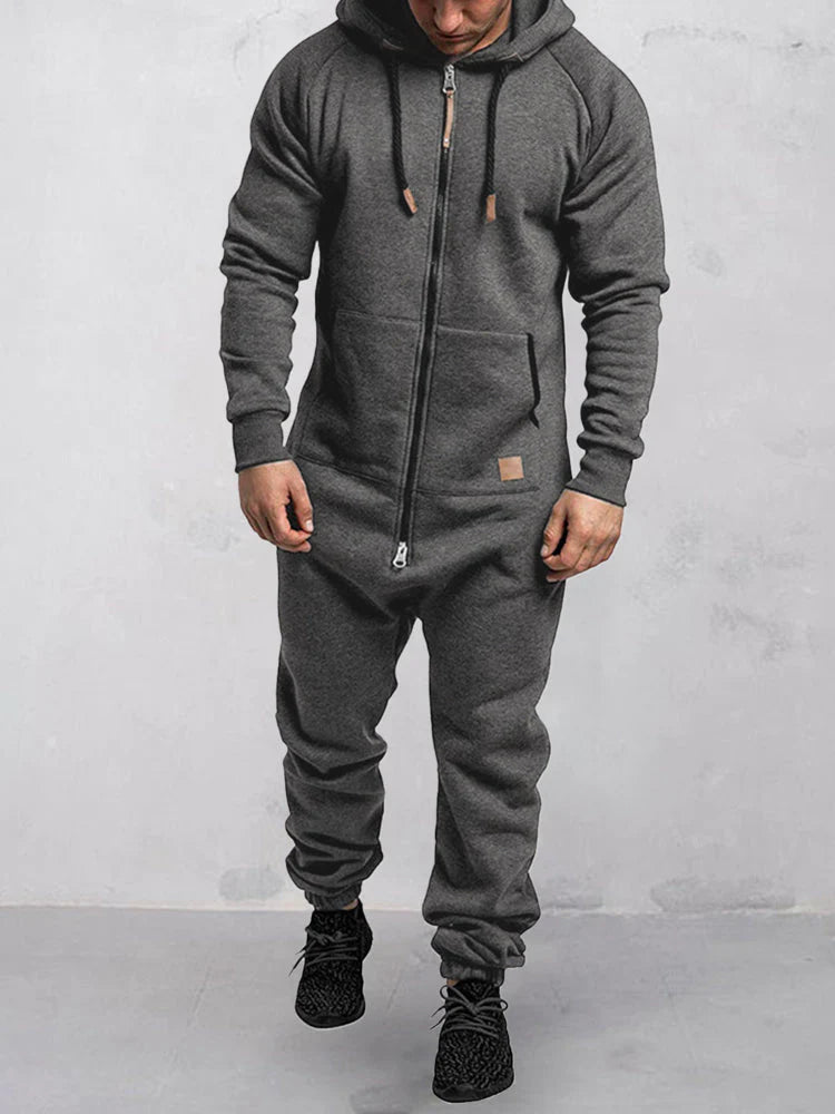 Heren Jumpsuit Sportief met Capuchon