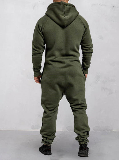 Heren Jumpsuit Sportief met Capuchon