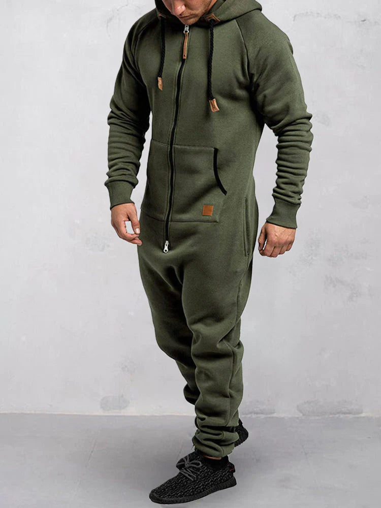 Heren Jumpsuit Sportief met Capuchon