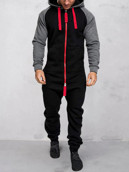 Heren Jumpsuit Sportief met Capuchon