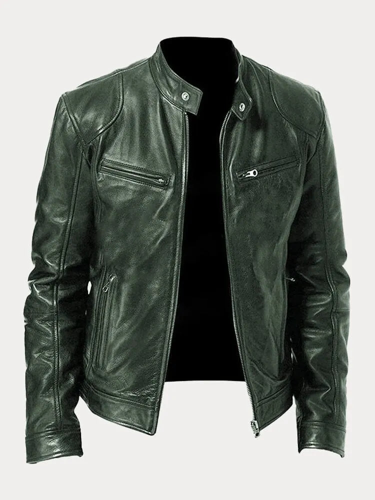 Leren Jas Heren Klassiek Stijlvolle Look