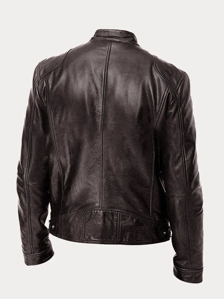 Leren Jas Heren Klassiek Stijlvolle Look