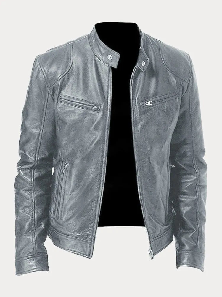 Leren Jas Heren Klassiek Stijlvolle Look