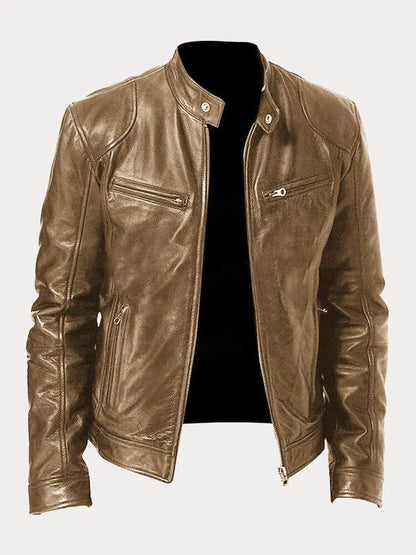 Leren Jas Heren Klassiek Stijlvolle Look