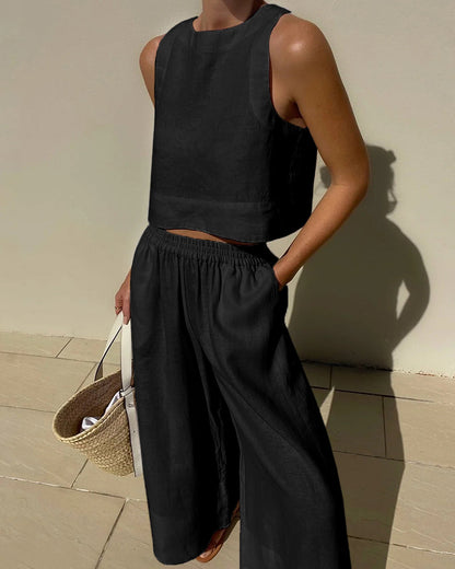 Mouwloze Zomerset voor Vrouw met Top en Shorts