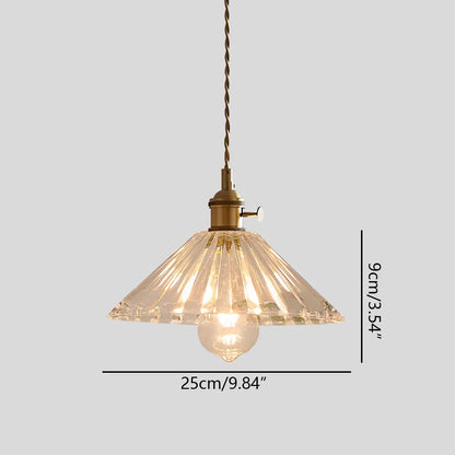 Hanglamp Glas Brons Verstelbare Kabel Woonkamer Eettafel Transparante Glazen Hanglamp Sfeerverlichting Vintage
