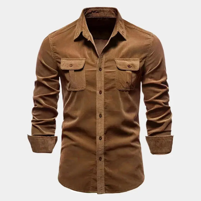 Elegante Mannen Overhemd Italiaanse Stijl