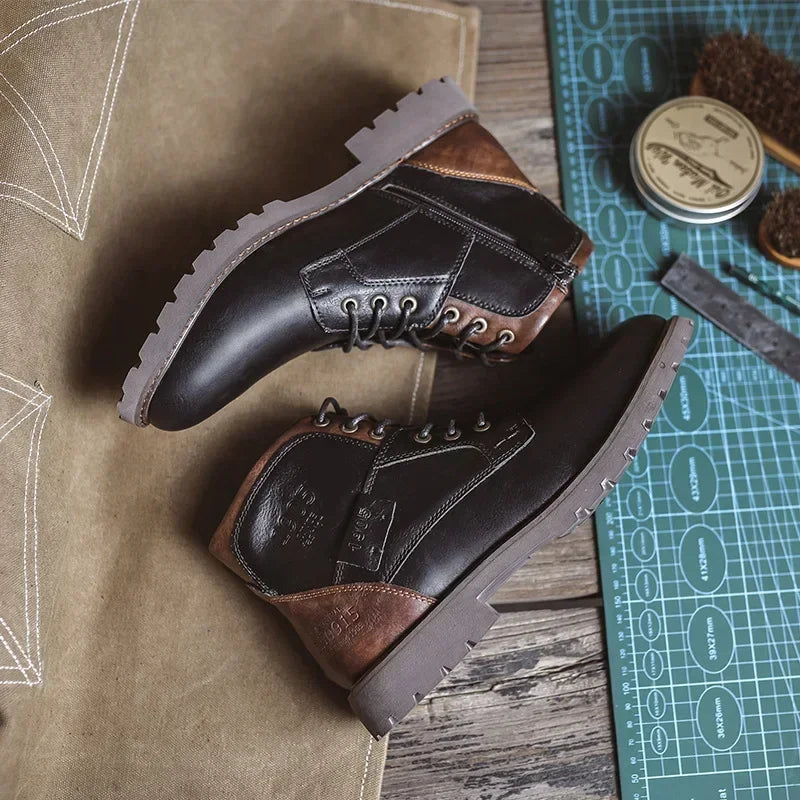 Herenboots Robuust Casual Leer Stijl