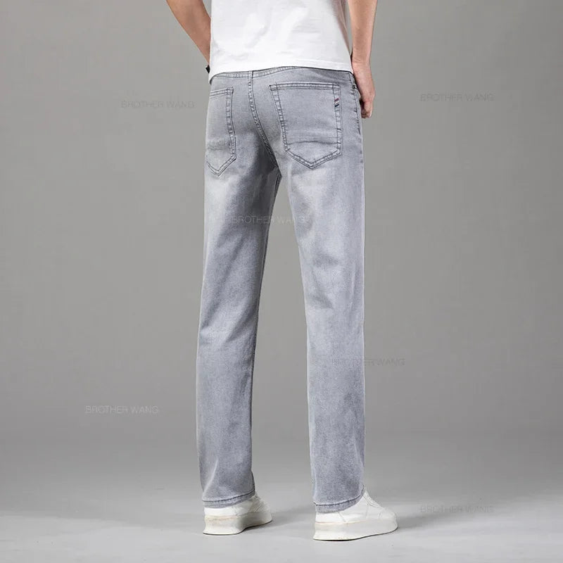 Heren Jeans Stretch Comfortabele Zittende Broek - StudioMarella