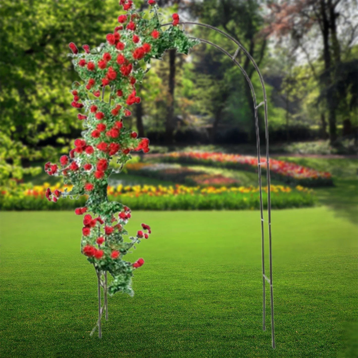 Metalen Tuinboog 240x140cm IJzer Klimplanten Rozen Bruiloft Boog Tuin Prieel DIY Rozenboog Wijnstok Pergola Buitendecoratie