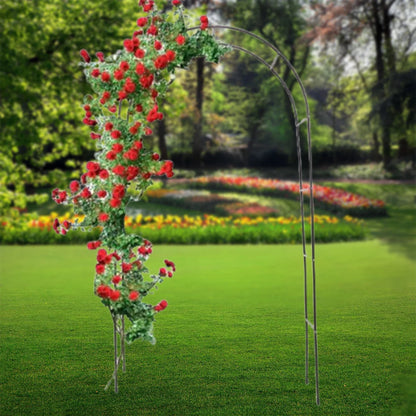 Metalen Tuinboog 240x140cm IJzer Klimplanten Rozen Bruiloft Boog Tuin Prieel DIY Rozenboog Wijnstok Pergola Buitendecoratie