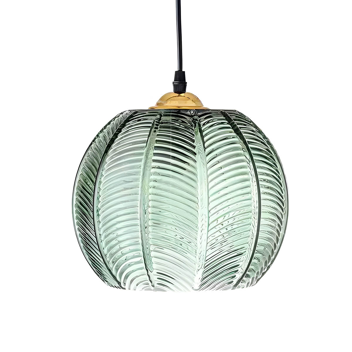 Hanglamp Glas Retro Ribbel Design E27 Plafondlamp Woonkamer