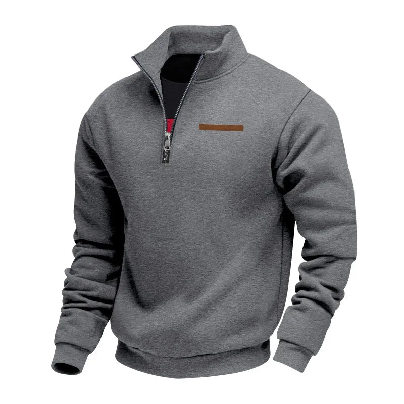 Heren Fleece Sweatshirt Warm met Rits