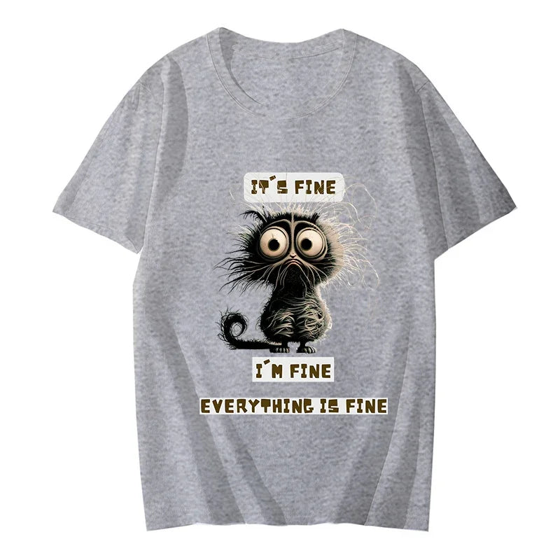 Grappige Katten T-shirt voor Dames en Heren