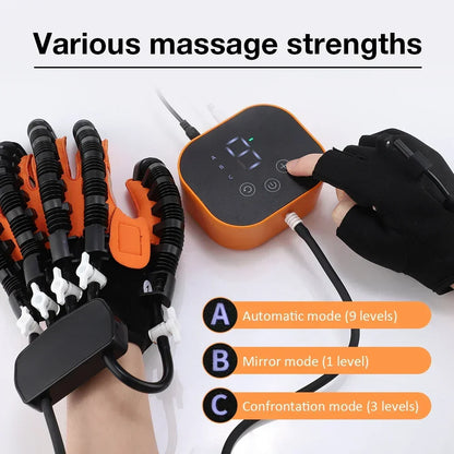 Elektrische Handrehabilitatie Handschoen 3-in-1 Therapie Massage Warming voor Handen Vingers Slaganval