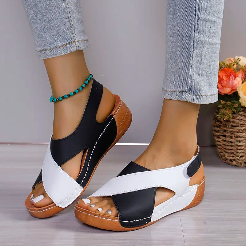 Zomer Sandalen met Elegante Hak en Zachte Banden