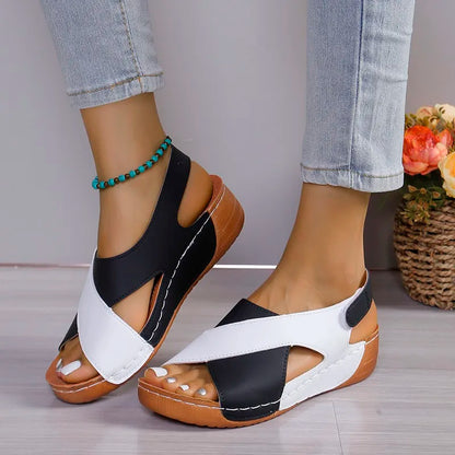 Zomer Sandalen met Elegante Hak en Zachte Banden