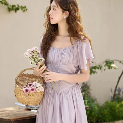 Elegante Zomerjurk Rood Jurk voor Vrouw