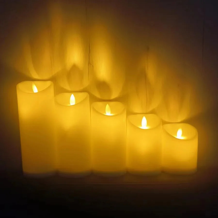 LED Kaarsen zonder Vlam - Decoratieve LED Kaarsen met Smelteffect - Sfeerverlichting op Batterijen - Vlamloze Kaars voor Veilige Decoratie