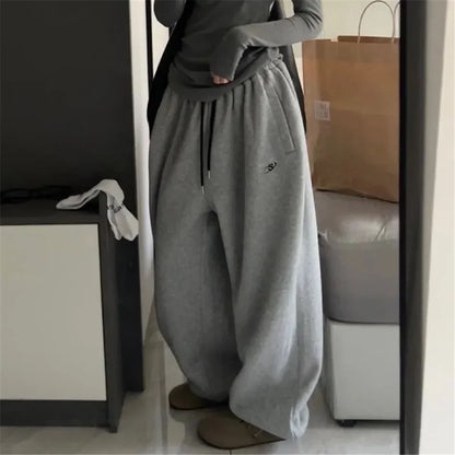 Dames Sweatpants Oversized Grijs Comfortabel - StudioMarella