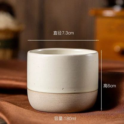 Japandi Koffiemok Keramiek Handgemaakt Espressokop Theekop Japanse Stijl 100ml 180ml 230ml Wabi Sabi Stoneware Koffiekop Restaurant Café