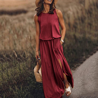 Zomerjurk Lange Jurk Vrouwelijk Elegante Stijl