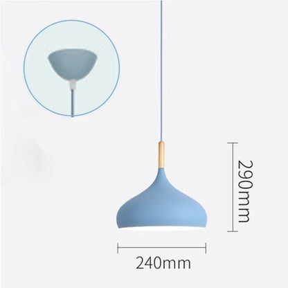 Aluminium hanglamp met E27 fitting in 8 moderne kleuren