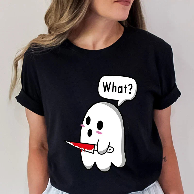 Grappige Spook T-Shirt Spookprint voor Mannen en Vrouwen - StudioMarella