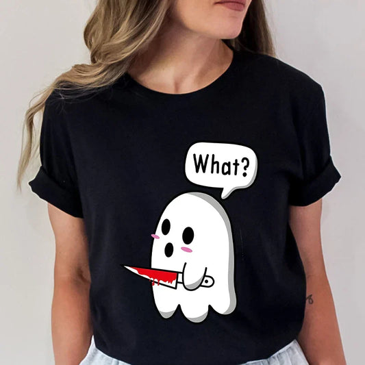 Grappige Spook T-Shirt Spookprint voor Mannen en Vrouwen - StudioMarella