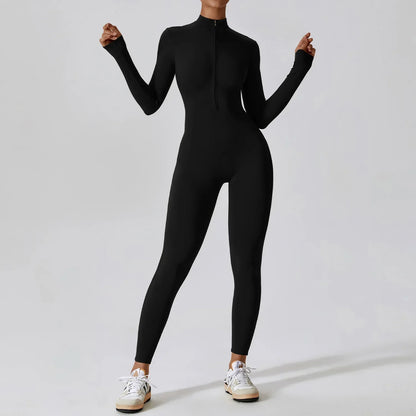 Jumpsuit Vrouw Sportief Naadloos Comfortabel