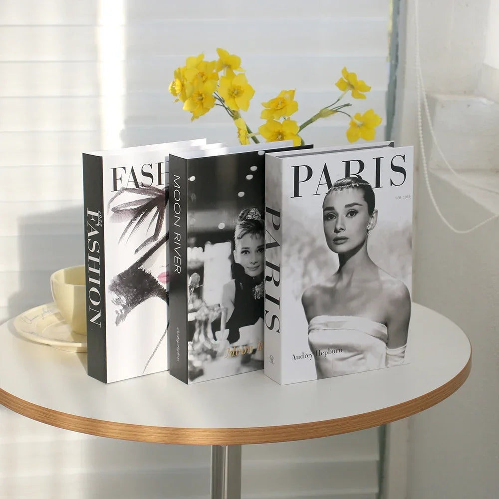 Salontafel Decoratie Boeken Set 3 Stuks Opvouwbaar Design Koffietafel Styling