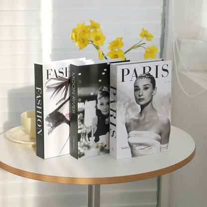 Salontafel Decoratie Boeken Set 3 Stuks Opvouwbaar Design Koffietafel Styling