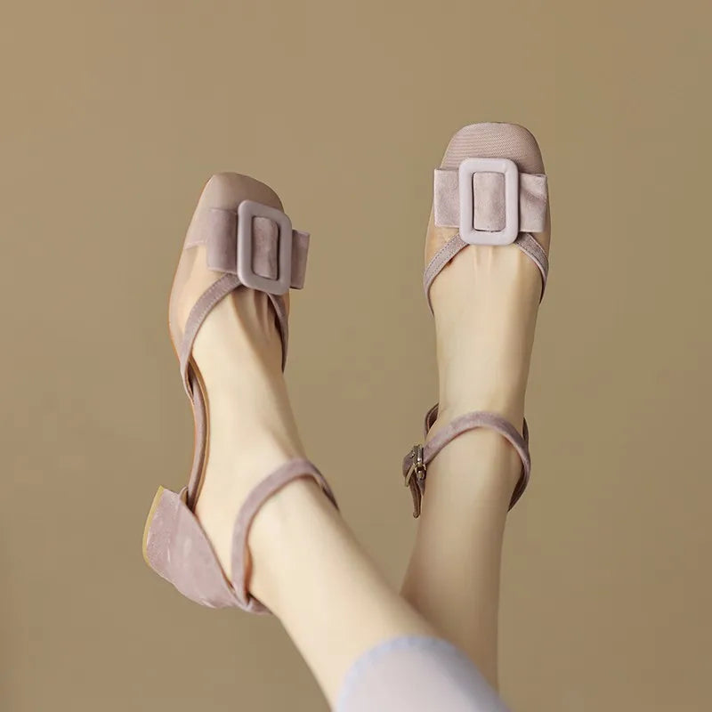 Hoge Hakken Mesh Trendy Chic Dameschoenen
