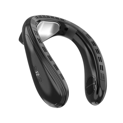 Draagbare Nekventilator 5200mAh Oplaadbaar Halfgeleider Koeling Persoonlijke Ventilator Outdoor Draadloos Nekkoeler USB Opladen