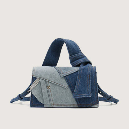 Stijlvolle Blauwe Denim Handtas - StudioMarella
