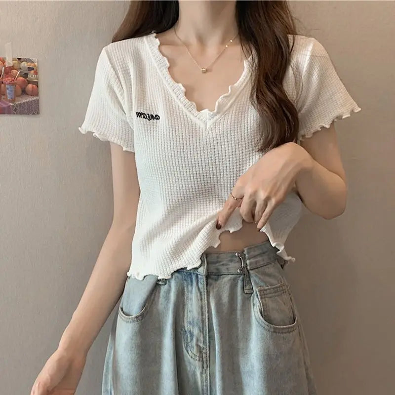 Zomer T-shirt Met Korte Mouwen Lichtgewicht