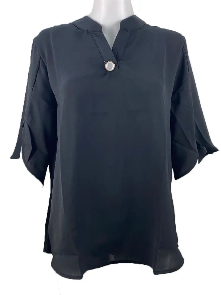 Vrouwelijke Blouse van Chiffon met Elegante Pasvorm