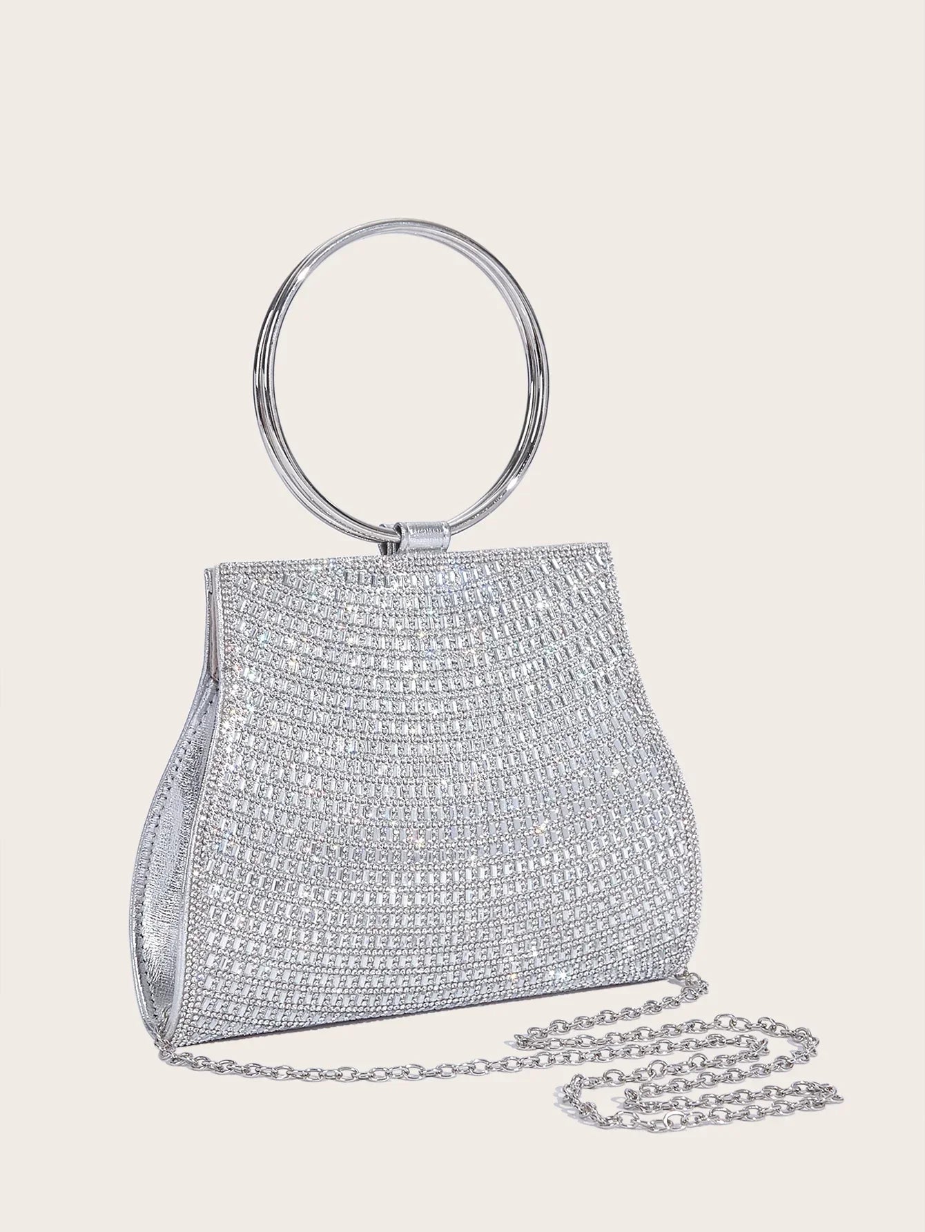 Satijn Avondclutch Luxe Glanzend Klein