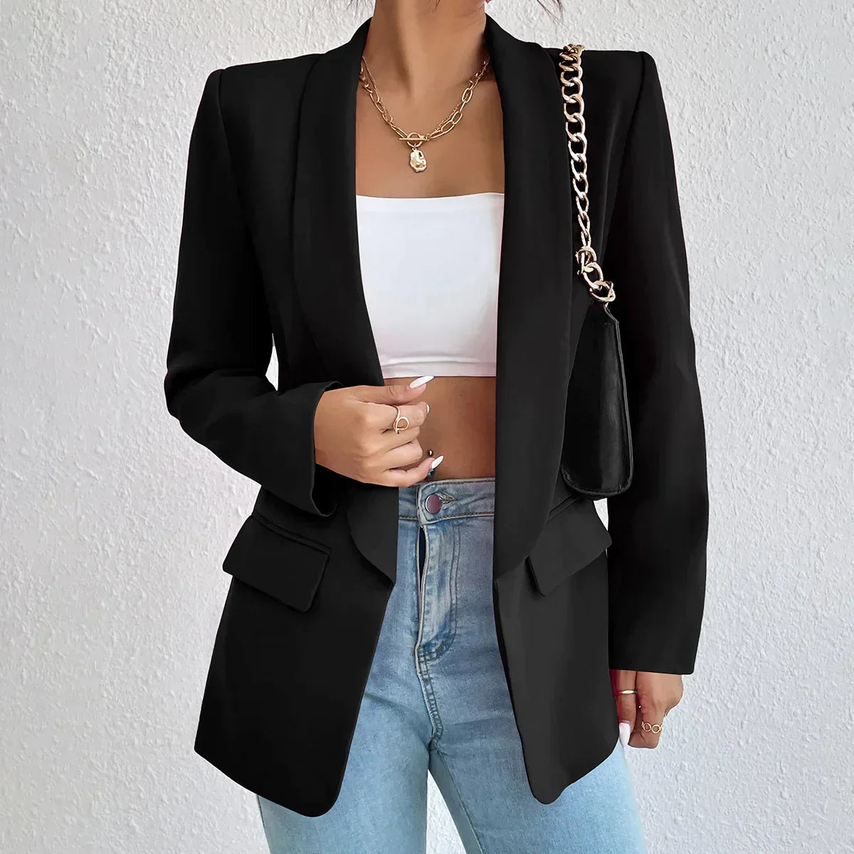 Dames Blazer Elegante Zakelijke Stijl